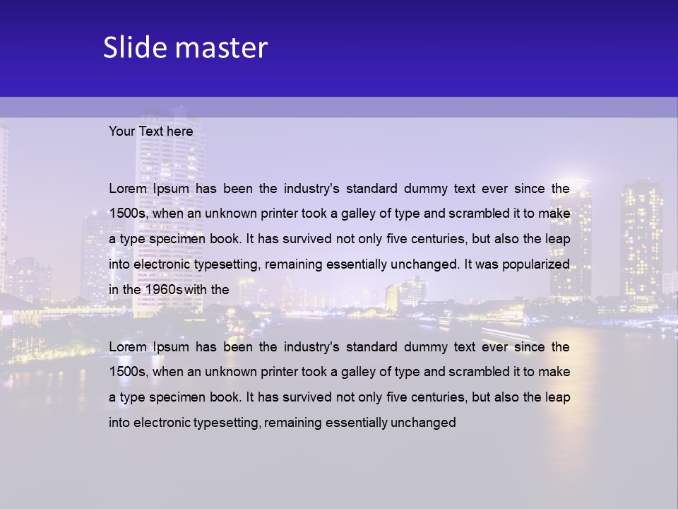 Downtown Modern Panorama PowerPoint Template