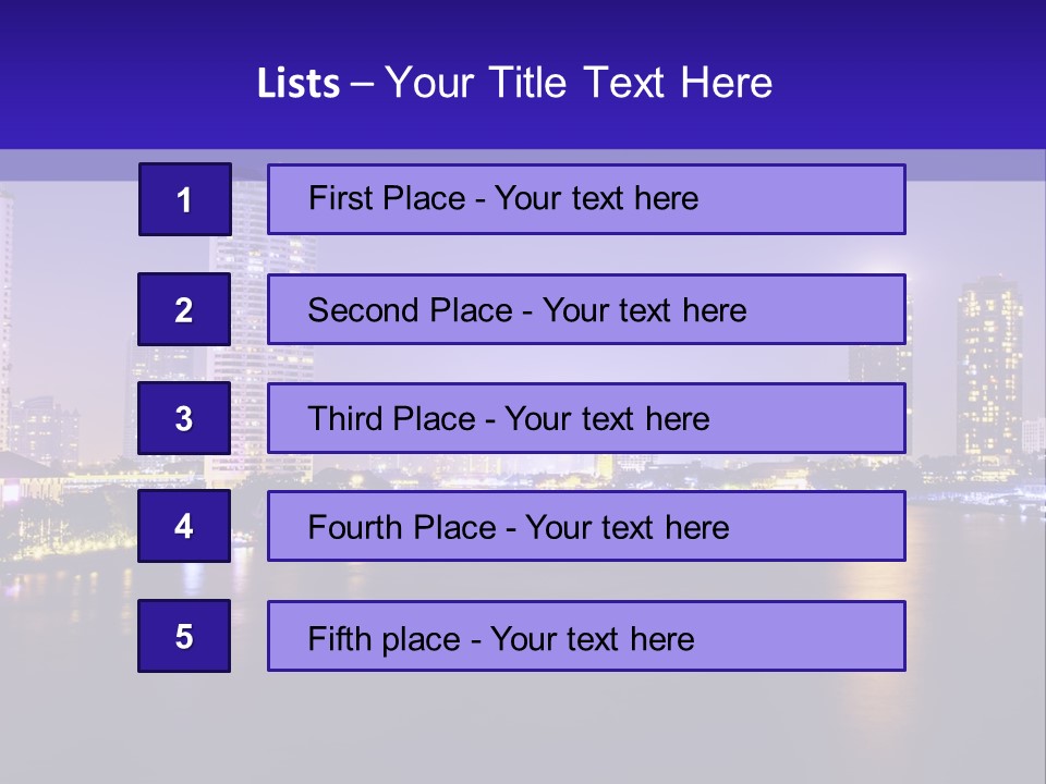 Downtown Modern Panorama PowerPoint Template
