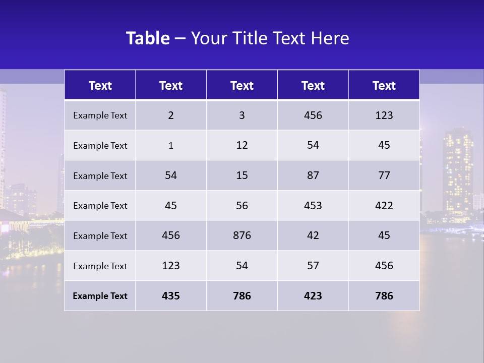 Downtown Modern Panorama PowerPoint Template