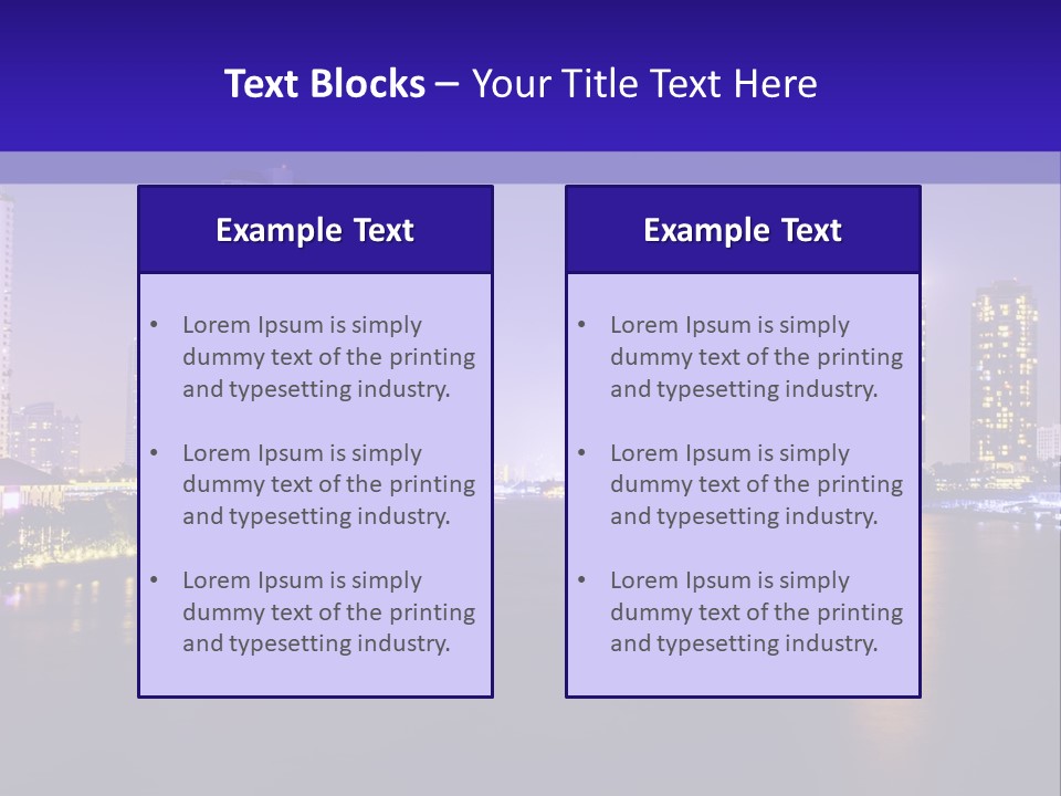 Downtown Modern Panorama PowerPoint Template