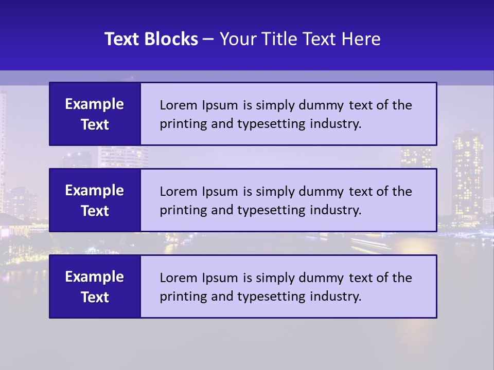 Downtown Modern Panorama PowerPoint Template