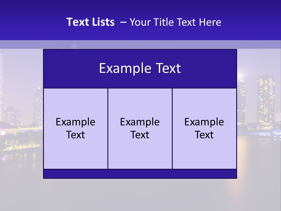 Downtown Modern Panorama PowerPoint Template