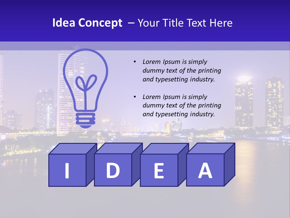 Downtown Modern Panorama PowerPoint Template