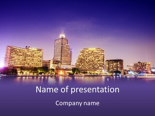 Landmark Modern Reflections PowerPoint Template