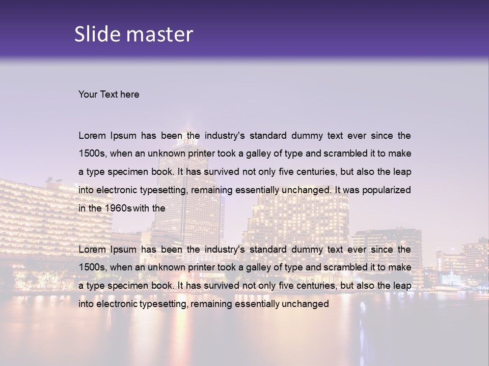 Landmark Modern Reflections PowerPoint Template