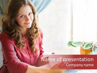 Business Touch Teen PowerPoint Template