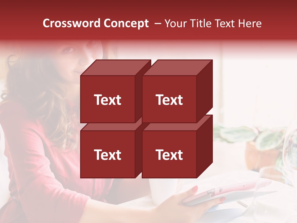 Business Touch Teen PowerPoint Template