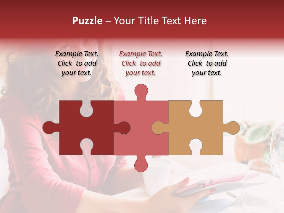 Business Touch Teen PowerPoint Template