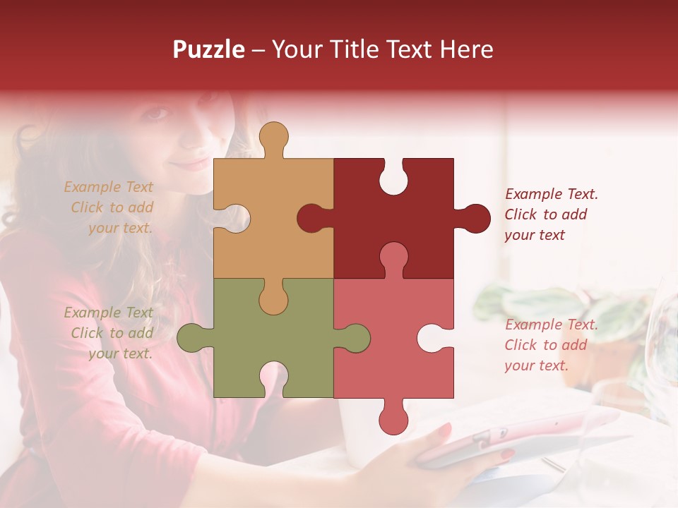 Business Touch Teen PowerPoint Template