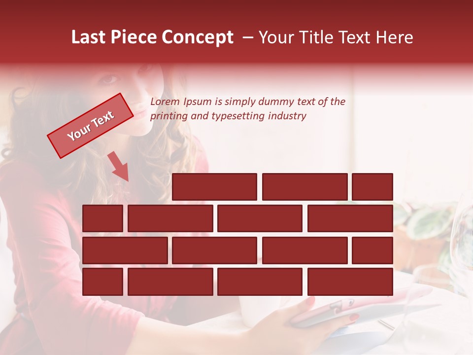 Business Touch Teen PowerPoint Template