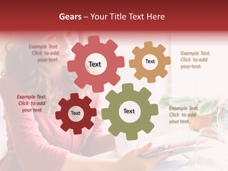 Business Touch Teen PowerPoint Template