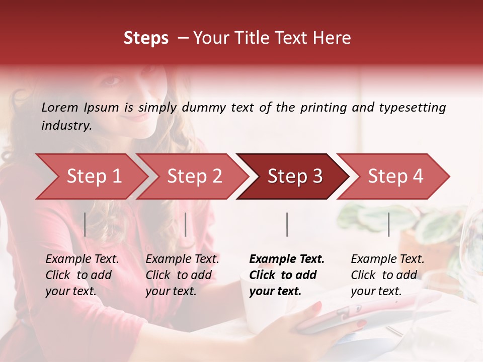 Business Touch Teen PowerPoint Template