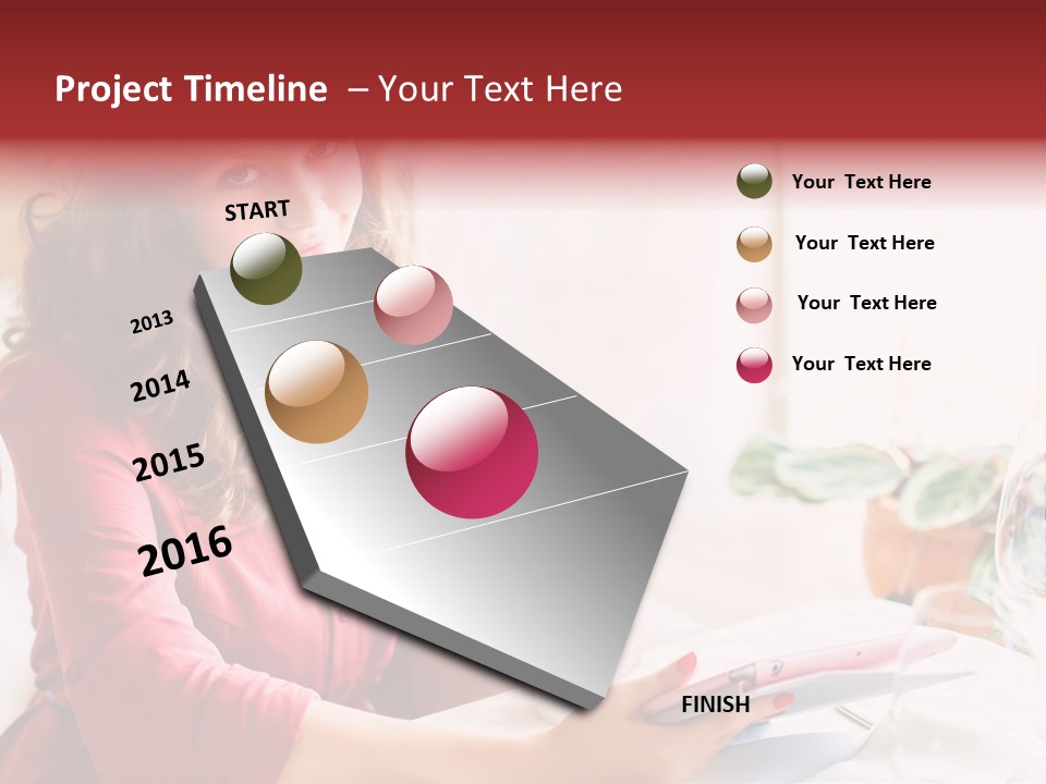 Business Touch Teen PowerPoint Template