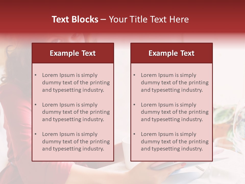 Business Touch Teen PowerPoint Template