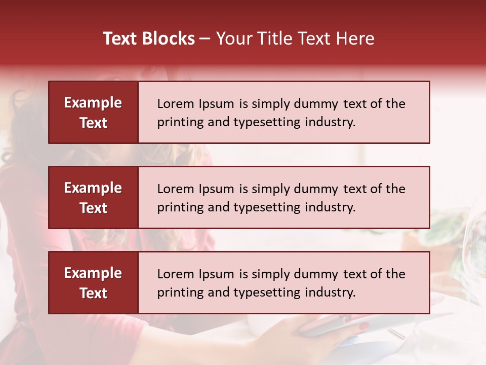 Business Touch Teen PowerPoint Template