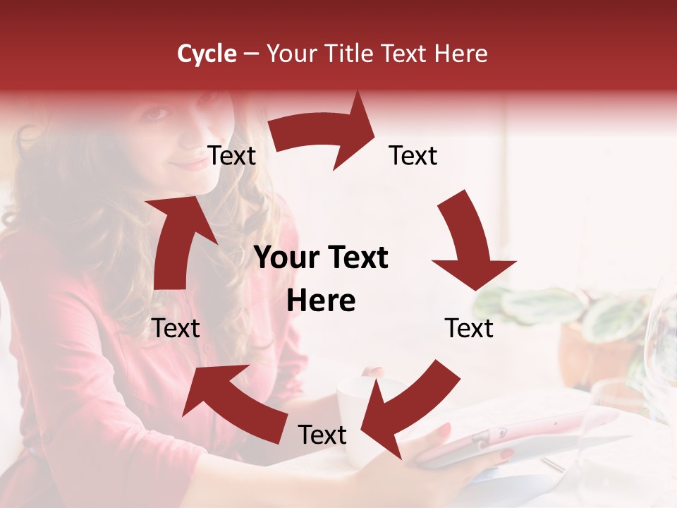 Business Touch Teen PowerPoint Template