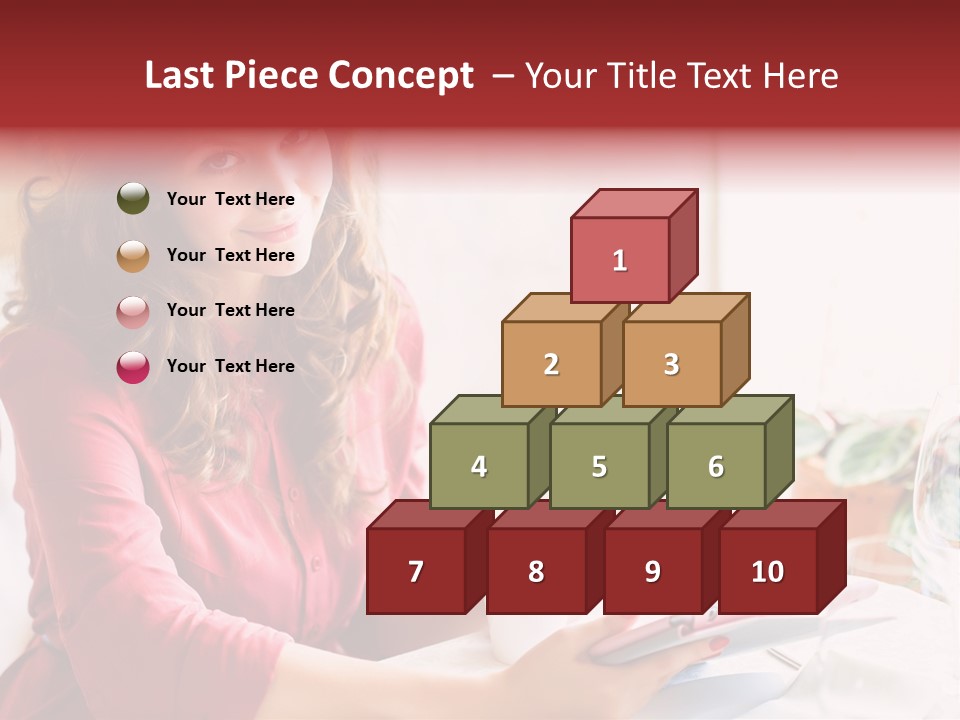 Business Touch Teen PowerPoint Template