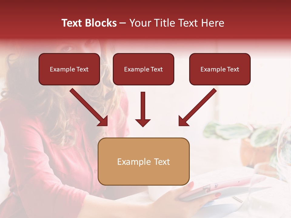 Business Touch Teen PowerPoint Template