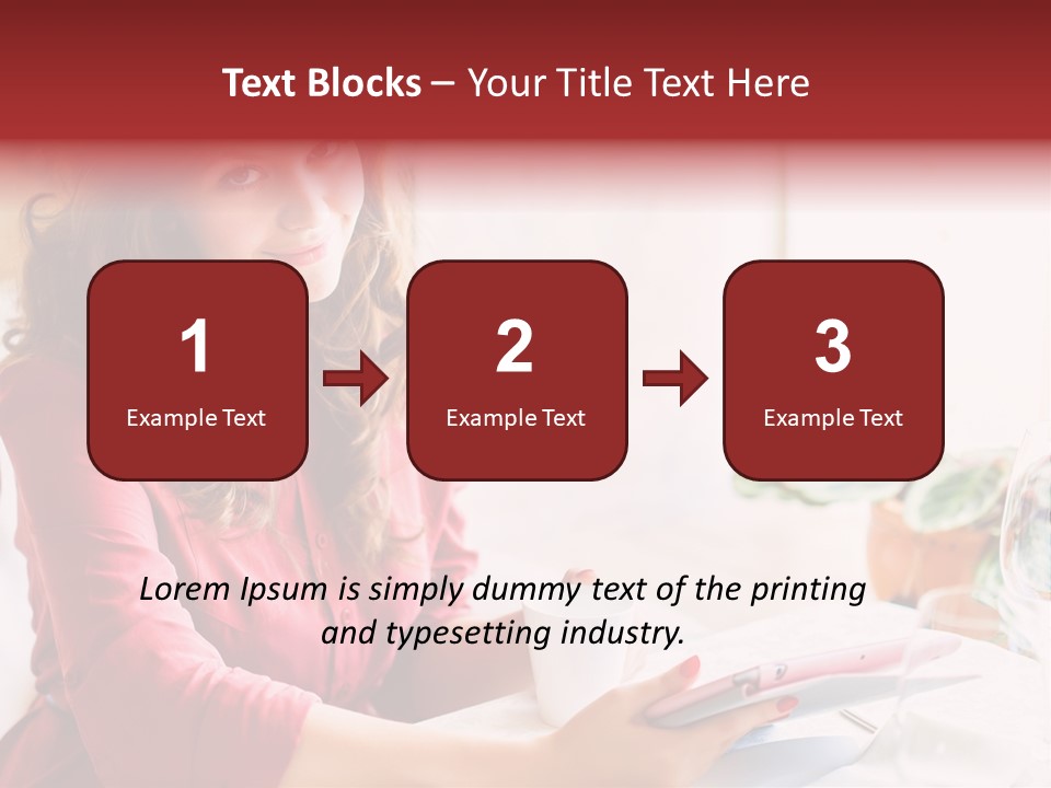 Business Touch Teen PowerPoint Template