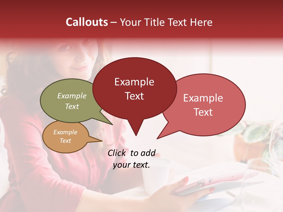 Business Touch Teen PowerPoint Template