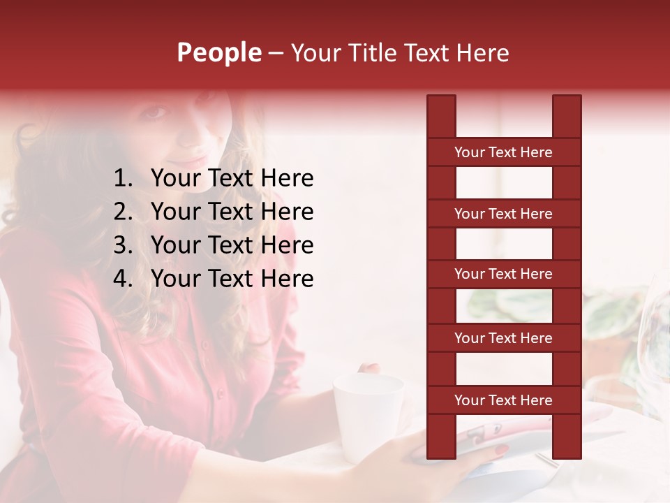 Business Touch Teen PowerPoint Template