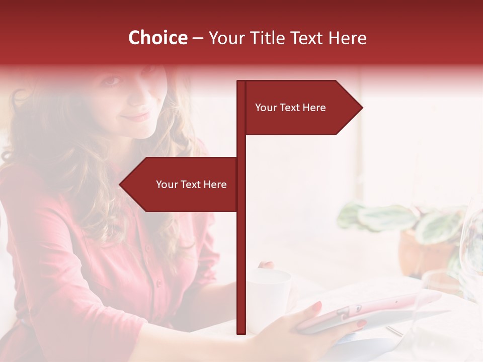 Business Touch Teen PowerPoint Template