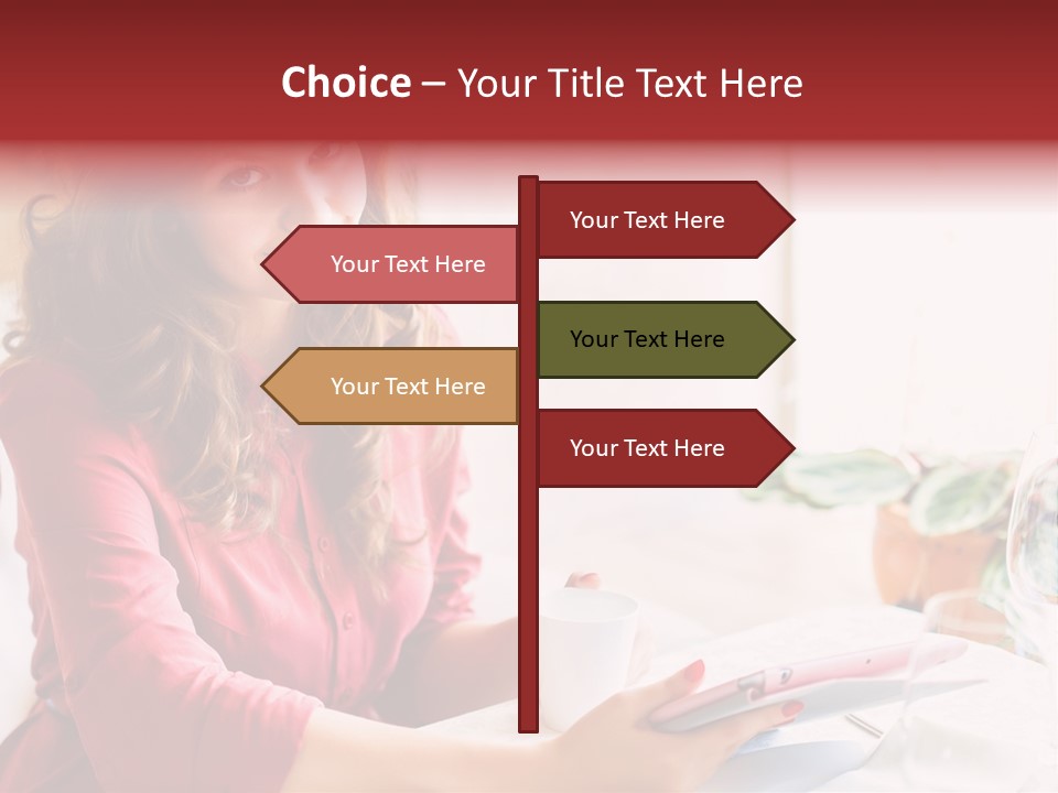 Business Touch Teen PowerPoint Template