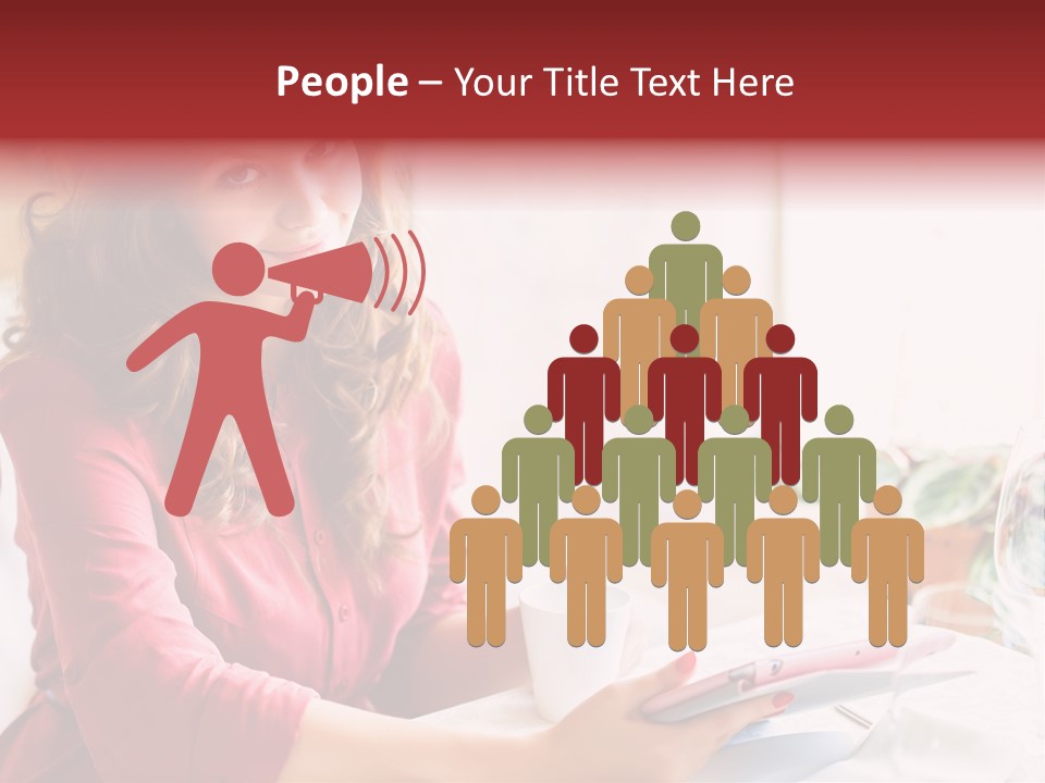 Business Touch Teen PowerPoint Template