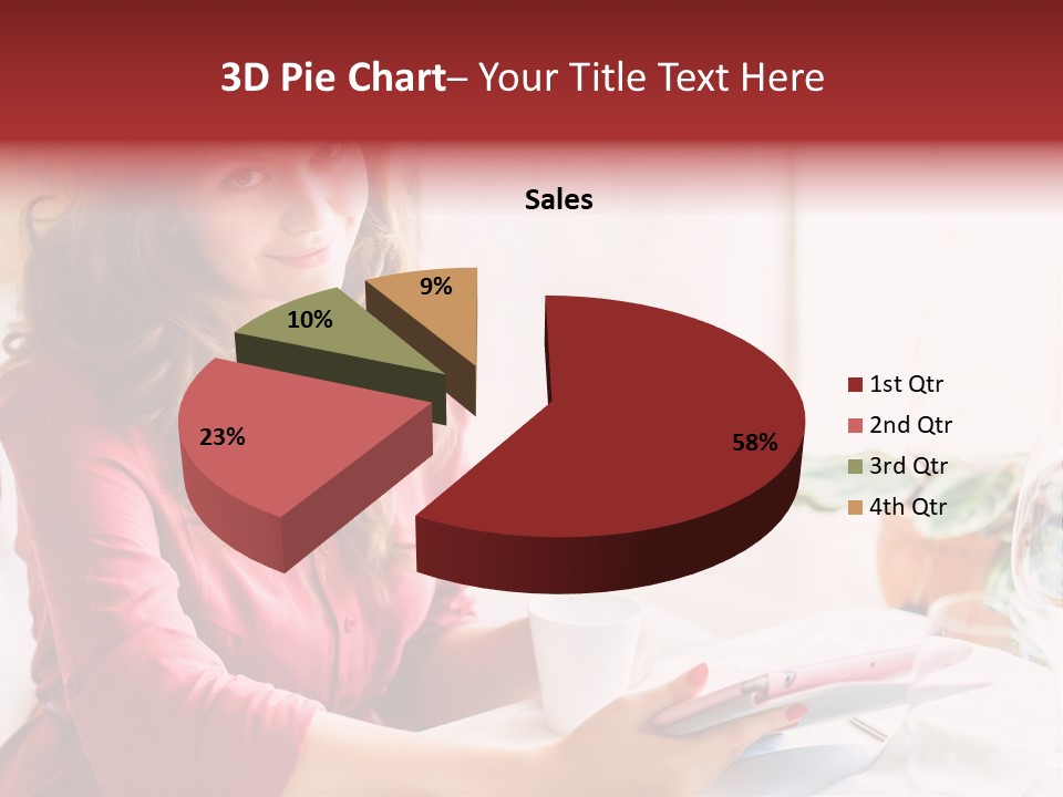 Business Touch Teen PowerPoint Template