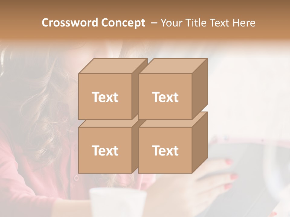 Break Cup Enjoyment PowerPoint Template
