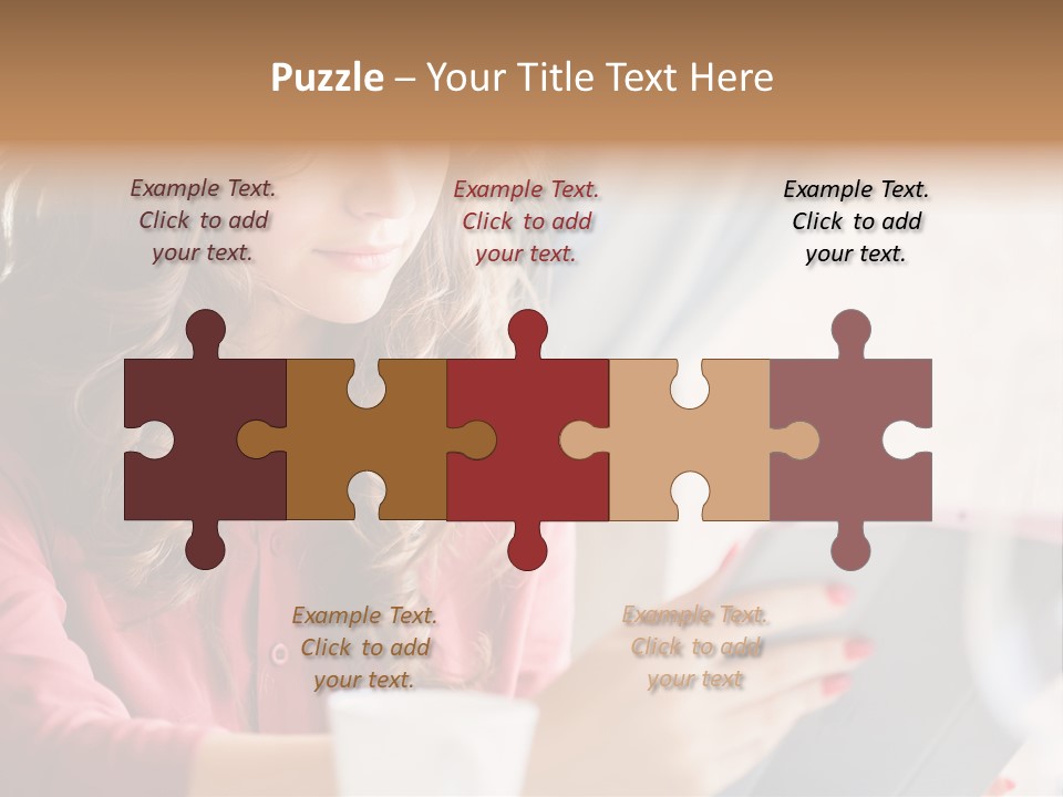 Break Cup Enjoyment PowerPoint Template