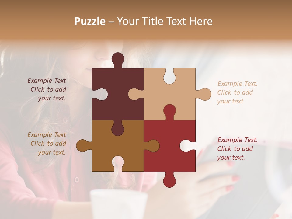 Break Cup Enjoyment PowerPoint Template