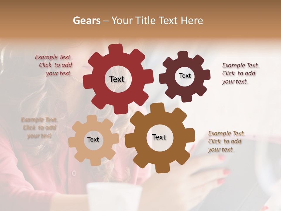 Break Cup Enjoyment PowerPoint Template