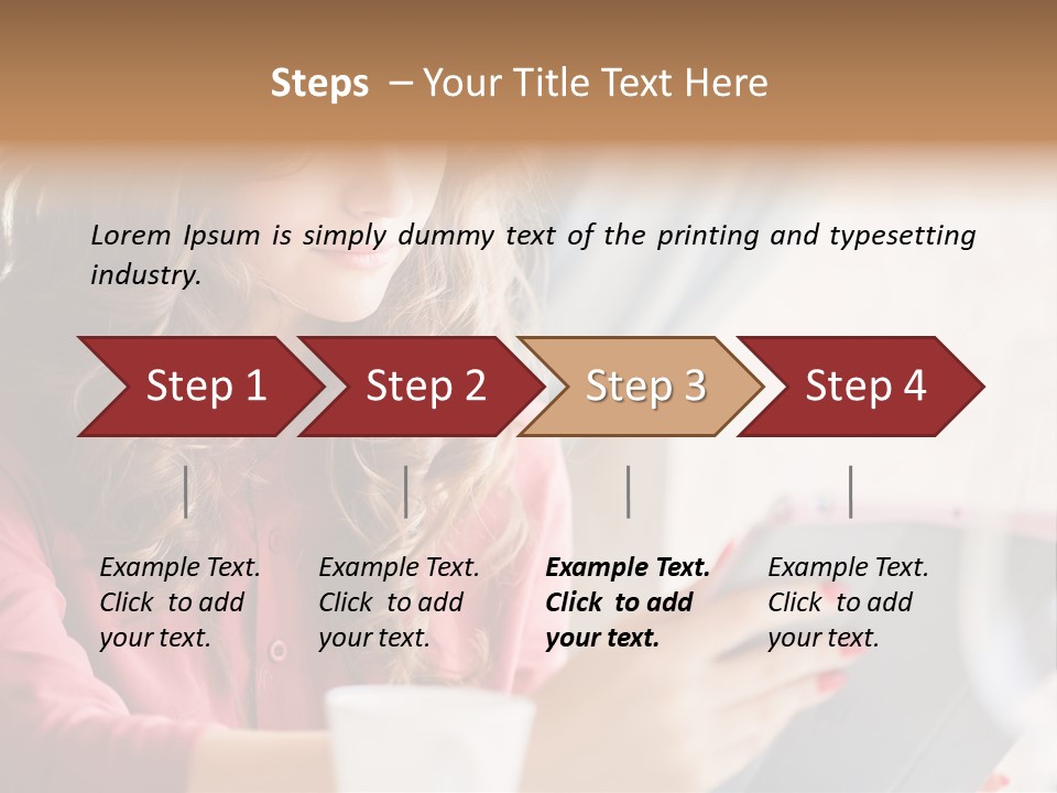 Break Cup Enjoyment PowerPoint Template
