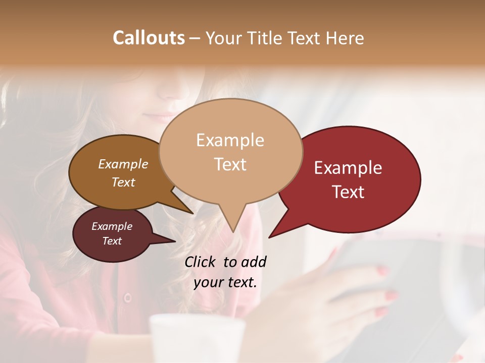 Break Cup Enjoyment PowerPoint Template