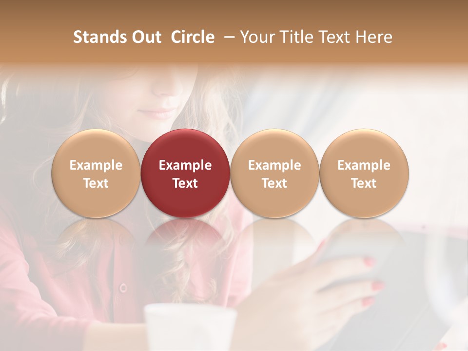 Break Cup Enjoyment PowerPoint Template