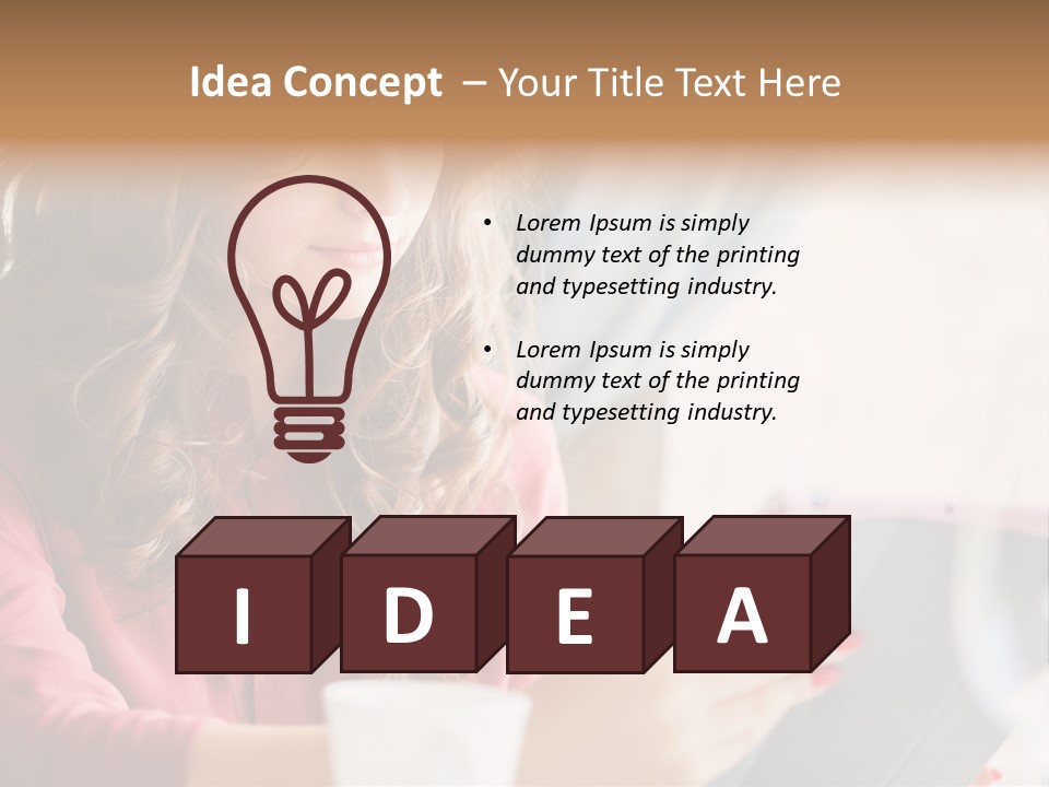 Break Cup Enjoyment PowerPoint Template