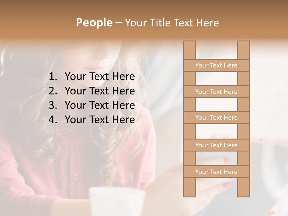 Break Cup Enjoyment PowerPoint Template