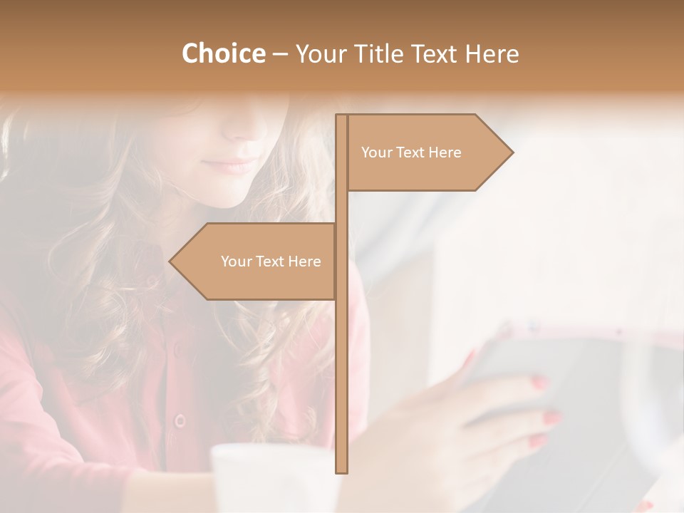 Break Cup Enjoyment PowerPoint Template