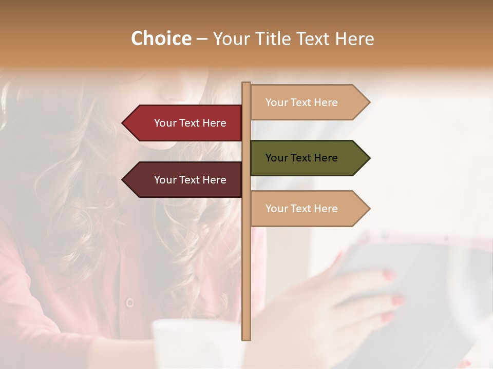 Break Cup Enjoyment PowerPoint Template