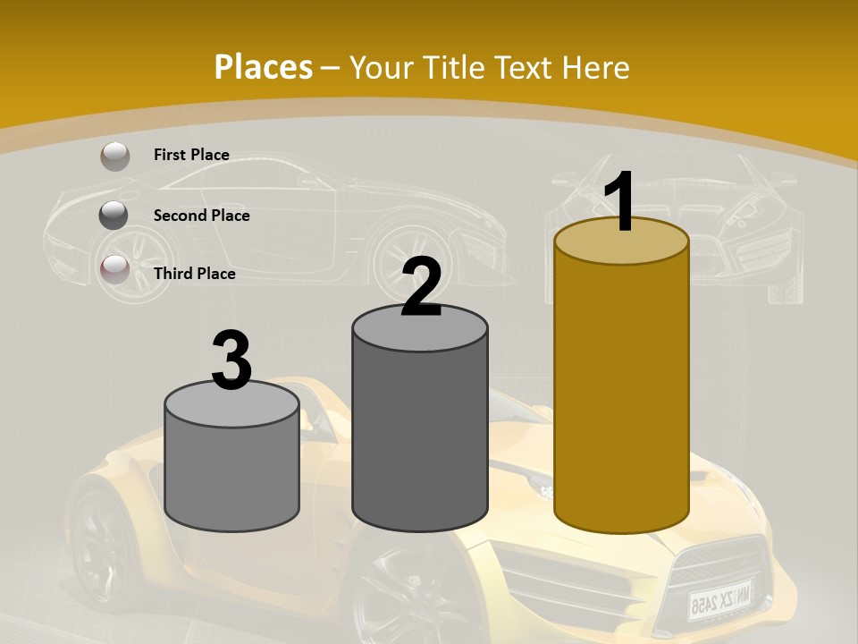 Wheel Black Illustration PowerPoint Template