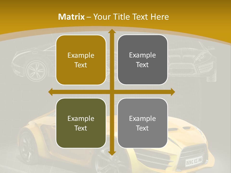 Wheel Black Illustration PowerPoint Template