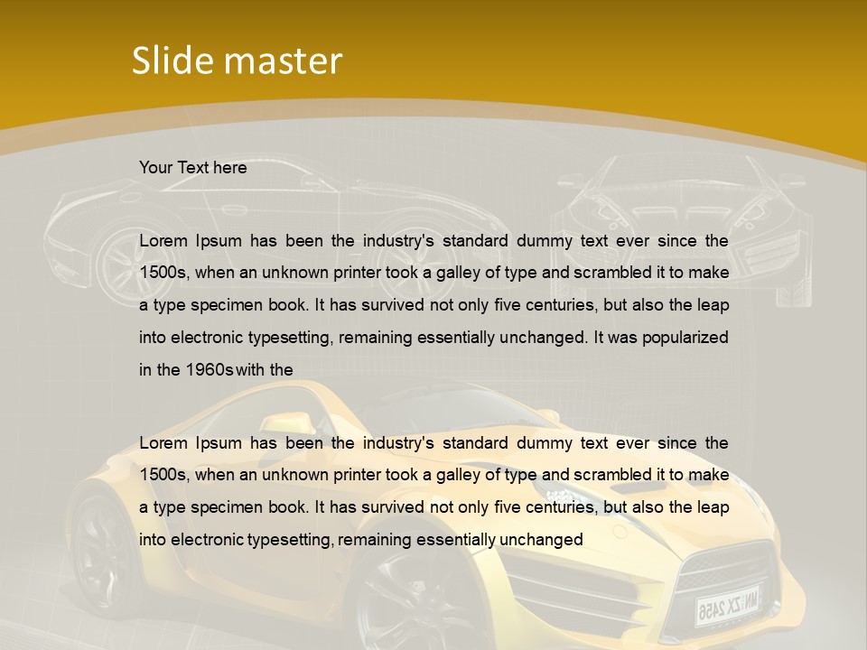 Wheel Black Illustration PowerPoint Template