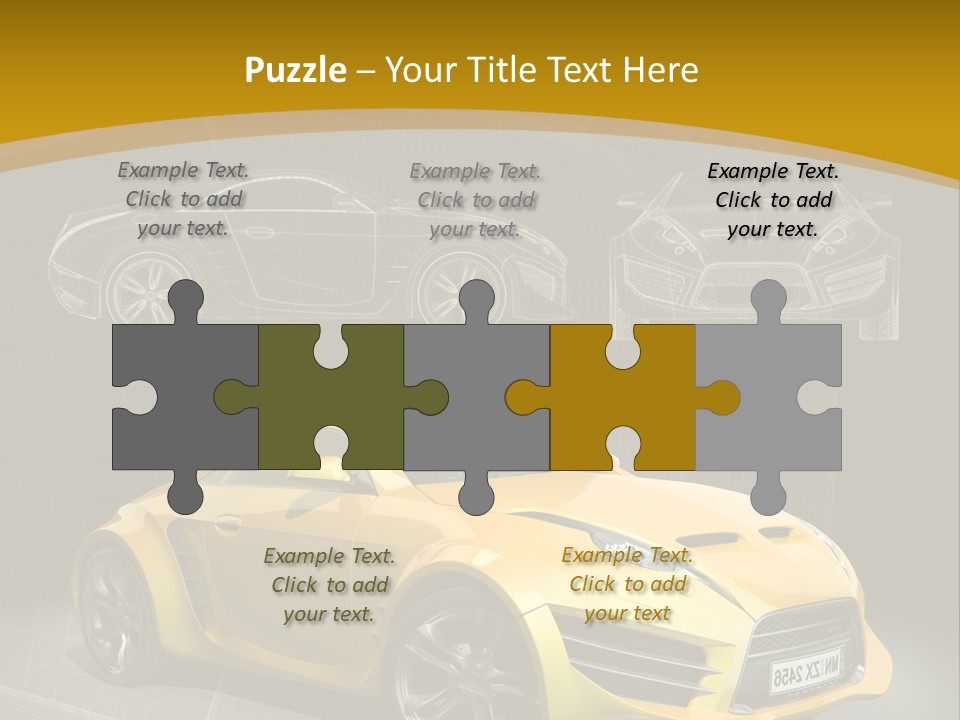 Wheel Black Illustration PowerPoint Template