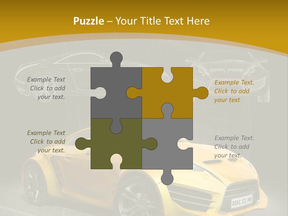 Wheel Black Illustration PowerPoint Template