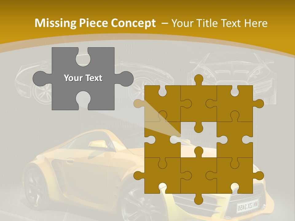 Wheel Black Illustration PowerPoint Template