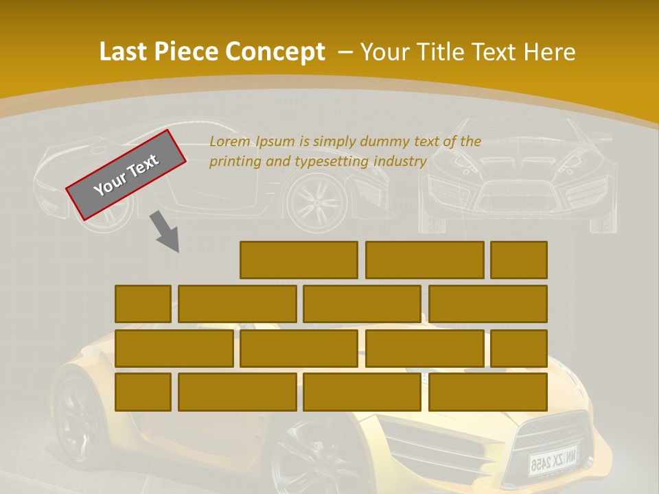 Wheel Black Illustration PowerPoint Template