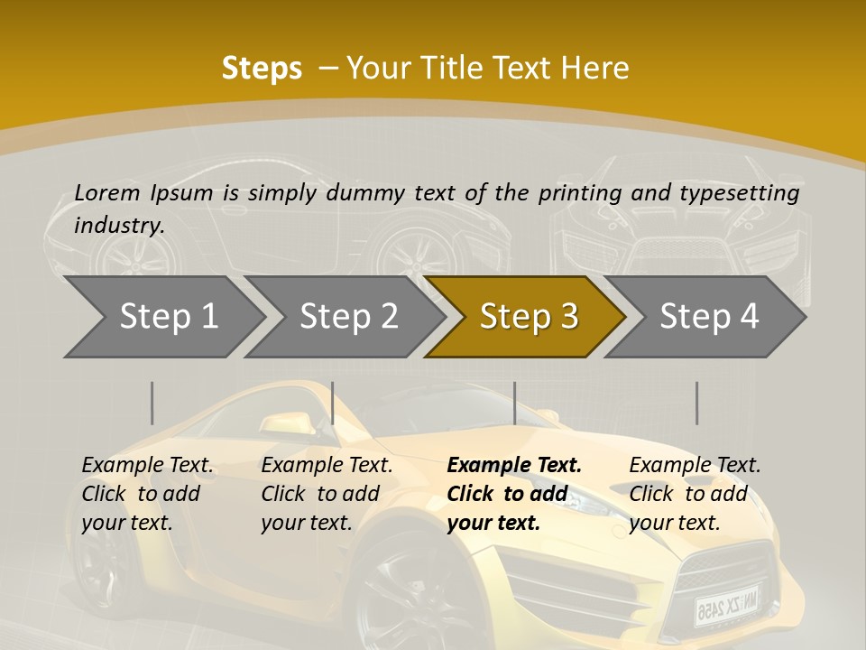 Wheel Black Illustration PowerPoint Template