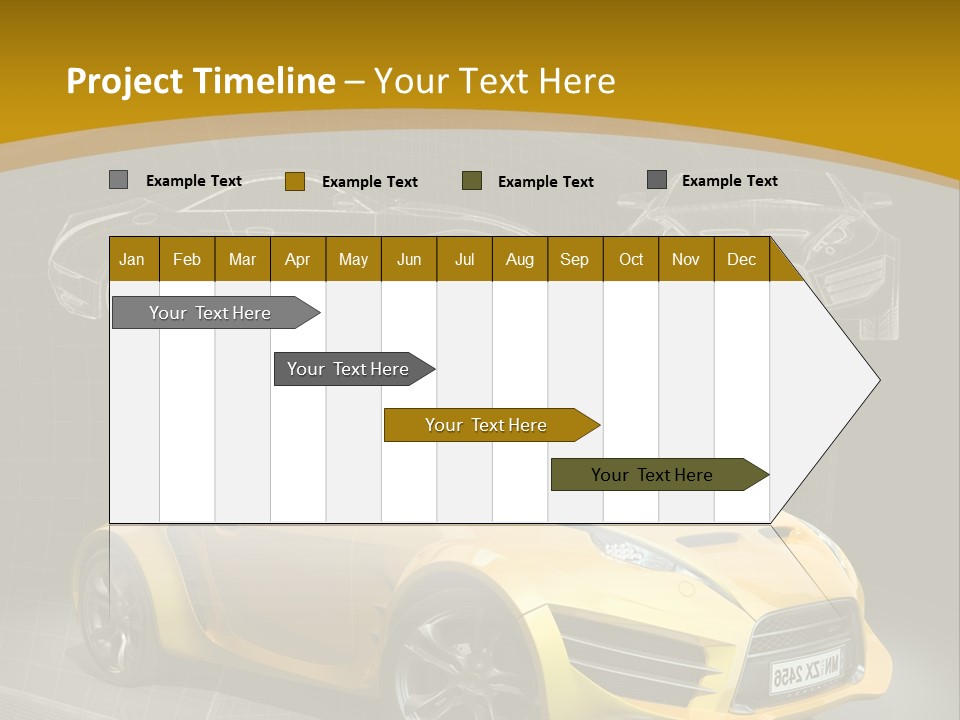 Wheel Black Illustration PowerPoint Template