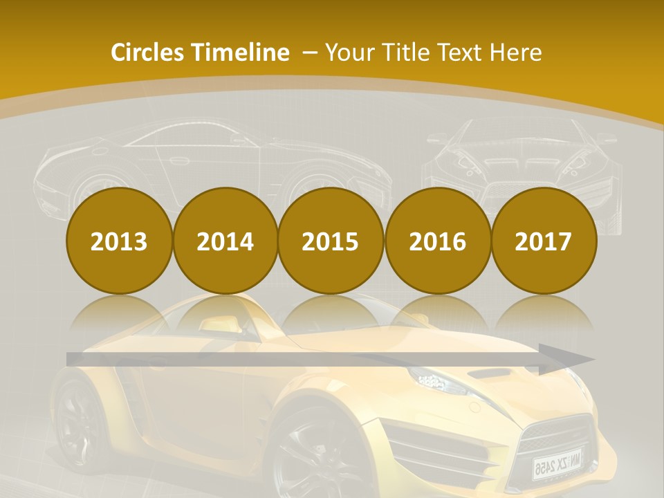 Wheel Black Illustration PowerPoint Template